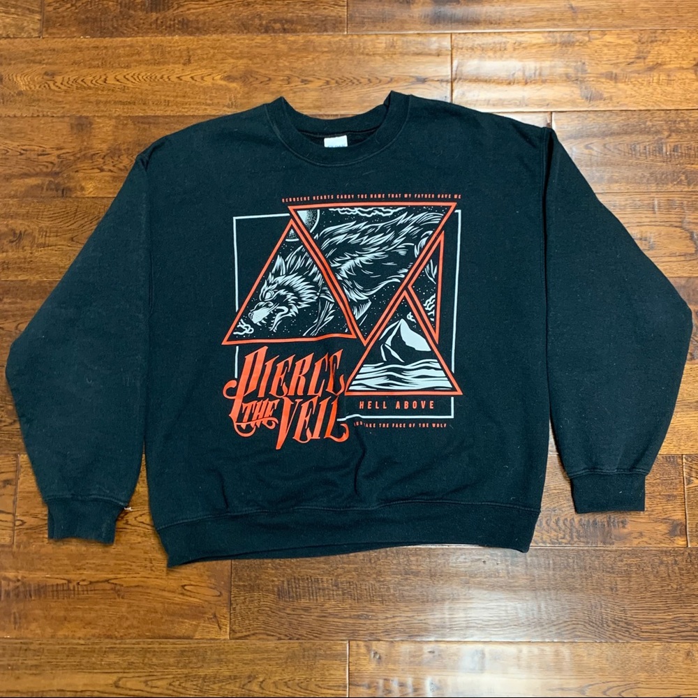 Black Red & White Pierce the Veil Band Sweatshirt